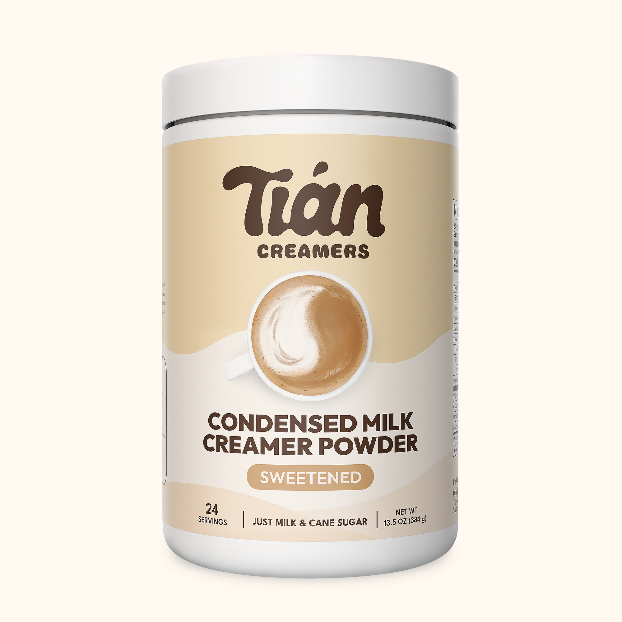 Tian Creamers Condensed Milk Creamer Powder – a rich, creamy, and natural alternative to liquid condensed milk, perfect for coffee and tea.
