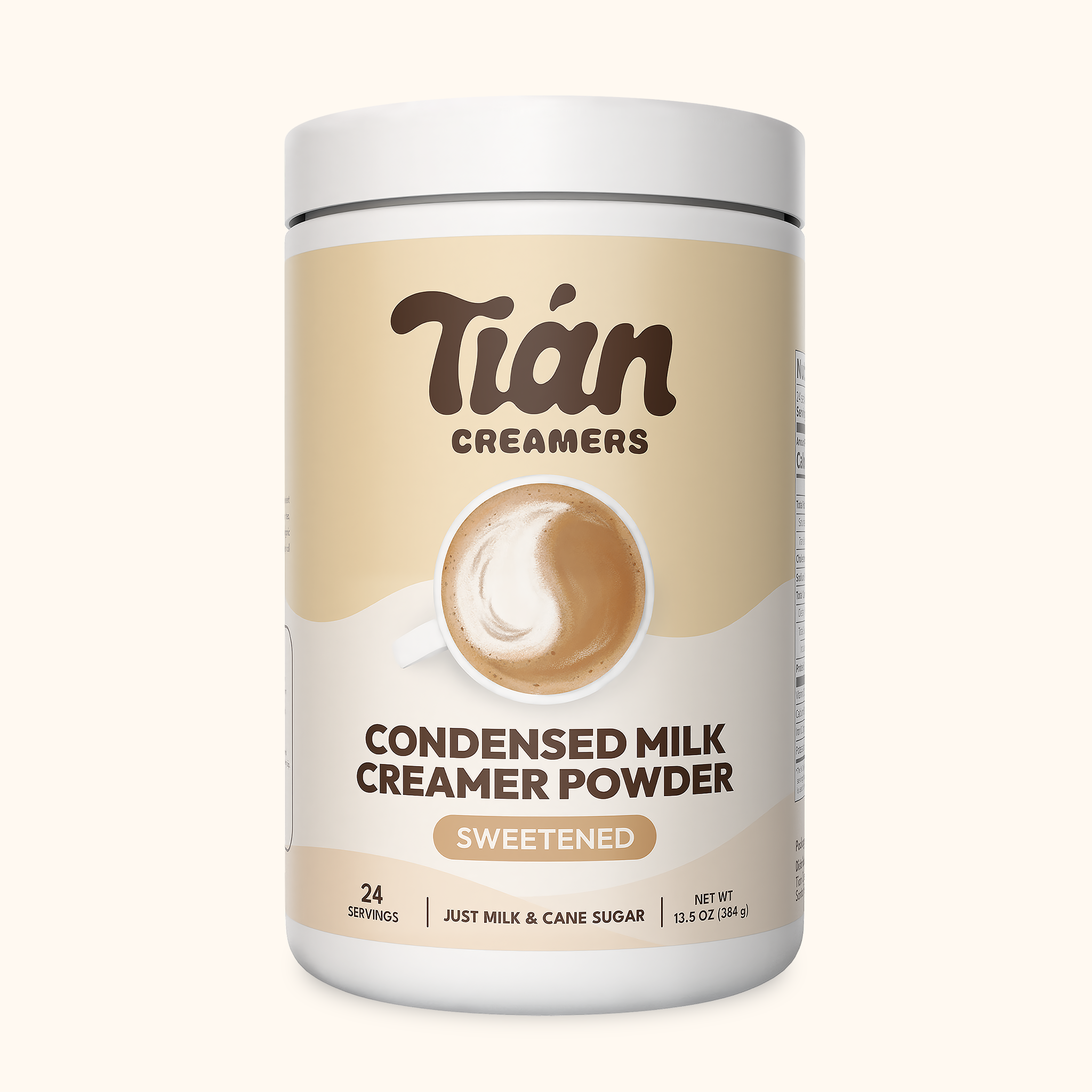 Tian Creamers Condensed Milk Creamer Powder – a rich, creamy, and natural alternative to liquid condensed milk, perfect for coffee and tea.